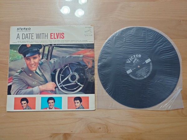 ★エルビス・プレスリー Elvis Presley★ロックの王者★A Date With Elvis★中古LP★ジャケット経年汚れ、傷み★エルヴィス・プレスリー