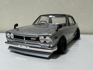 SKYLINE 2000GTR silver 1/24 final product 