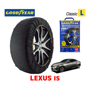 GOODYEAR スノーソックス 布製 タイヤチェーン CLASSIC Lサイズ LEXUS レクサス IS350h / AVE35 235/40R19 19インチ用