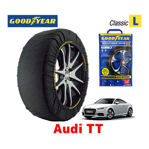 GOODYEAR スノーソックス 布製 タイヤチェーン CLASSIC Lサイズ アウディ TT / 3BA-FVDKZ 225/50R17 17インチ用