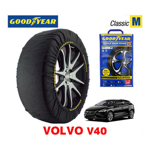 GOODYEAR スノーソックス 布製 タイヤチェーン CLASSIC Mサイズ VOLVO ボルボ V40 / LDA-MD4204T 205/55R16 16インチ用