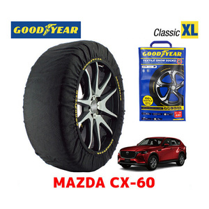 GOODYEAR スノーソックス 布製 タイヤチェーン CLASSIC XLサイズ マツダ CX-60 / KH5P タイヤサイズ： 235/60R18 18インチ用