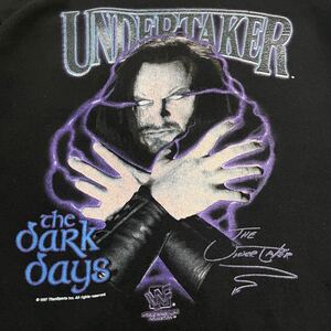 激レア! 90's THE UNDERTAKER スウェット THE DARK DAYS サイズL アンダーテイカー wwe wwf プロレス アメリカ グッズ レスラー