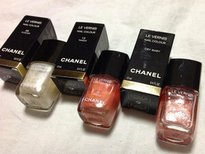 未使用 CHANEL シャネル ヴェルニ ネイルエナメル マニキュア 3本 ネイルカラー LE VERNIS NAIL COLOUR/05 FLOCON/12 TANGO/CRY BABY