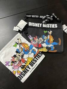 【送料無料】【未使用品】Disney ディズニー べスティーズ ポーチ ミニ袋 2点セット BESTIES 