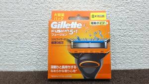 (新品)Gillette　ジレット　FUSION　フュージョン　5+1 替刃8個　スタビライザー付　極薄5枚刃　大容量パック　電動タイプ