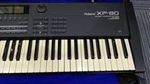 【現状品】Roland ローランド　シンセサイザー XP-80　MIDIキーボード　MUSIC WORKSTATION　ソフトケース付き　通電のみ確認_画像5