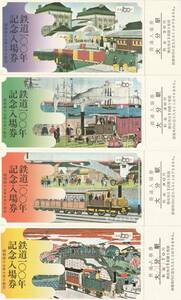 K327.『鉄道100年記念入場券　大分駅』1972.10.14