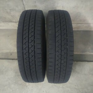 ★☆送料無料 中古 スタッドレス ブリヂストン 185/80R14 102/100N 8PR LT BLIZZAK VL1 2019年 2本 バリ山 185-80-14 185/80/14 ☆★