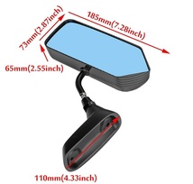 即納 在庫あり☆お買い得 軽量 カーボン ルック 超軽量 サイドミラー ブルーレンズ　汎用 エアロミラー トヨタ スープラ MR2 86_画像4