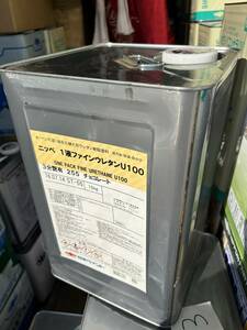 (35) ニッペ / 1液ファインウレタン U100 / 3分つや有り 255 チョコレート / 15kg / 未使用 引取歓迎