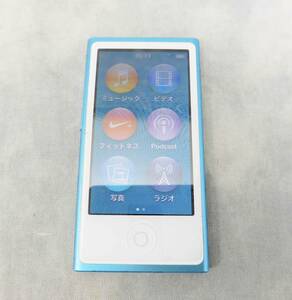 SOコ11-15【中古品/本体のみ】 Apple iPod nano A1446 16GB 2012 第7世代 ブルー [送料：360円]