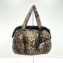 FURLA フルラ バッグ ショルダー トート ヒョウ柄 レオパード 軽量 中綿入 ロゴ入りタグ ハンドバッグ 肩掛け ブラウン BAG【道楽札幌】_画像1