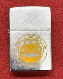 #5061【中古品】ZIPPO 『Vintage Volkswagen Club of America フォルクスワーゲン 黄』ライター　1個（オイルなし）