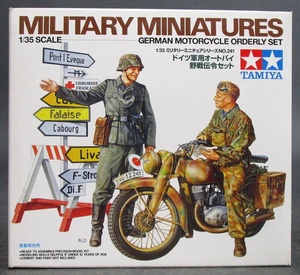 プラモデル［ドイツ軍用オートバイ 野戦伝令セット］1/35 ミリタリー ミニチュアシリーズ241 タミヤ 田宮模型