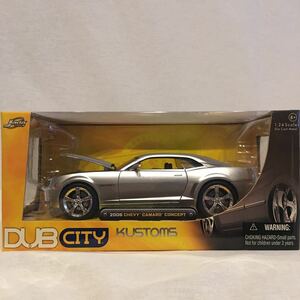 Jada toys 1/24 CHEVY CAMARO CONCEPT 2006年 シルバー シェビー シボレー カマロ コンセプト ミニカー 完成品 モデルカー