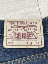 Levi's ジーンズ 569 29インチ L31 ルーズストレートパンツ インディゴ LEVI STRAUSS & CO デニム ボトムス リーバイス 即日発送_画像6