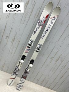 1円 SALOMON スキー板 THRUSTER スラスター カービングスキー 160㎝ ビンディング付き K548 0386 サロモン スキー スノースポーツ 即日発送