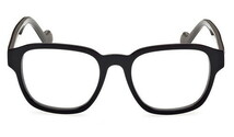 新品 MONCLER ML5156 モンクレール・アイウェア ロゴプレート ウェリントン 眼鏡フレーム 黒ぶち メガネ_画像3