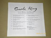 ●キャロル・キング／CAROLE KING【LOVE MAKES THE WORLD】CD／日本盤のみボートラ●_画像3
