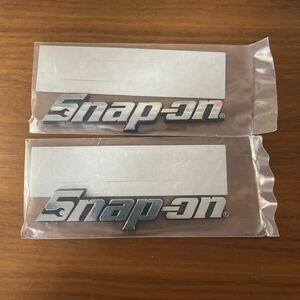 ②　2枚組　スナップオン snap-on エンブレム (両面テープ ビスドメ可能)おてがる配送無料匿名