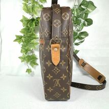 1円 LOUIS VUITTON ルイヴィトン ショルダーバッグ ダヌーブMM M45264 モノグラム シリアルSL8906_画像5