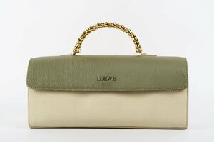 【超美品】LOEWE ロエベ ベラスケス ツイスト金具 ハンドバッグ レディース 【PJ73】