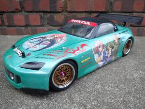 !! 絶版 !!タミヤ F103GT カスタムシャーシ !! HPI HONDA S2000(痛車)!! プロポ付フルセット!! 100円～売り切り!!ジャンクで !!