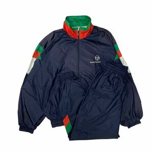 上下セット セットアップ SERGIO TACCHINI セルジオタッキーニ ジャージ シャカシャカ レディース 3サイズ Lサイズ相当 ネイビー