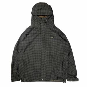 大きめサイズ AIGLE エーグル マウンテンパーカー ナイロンパーカー チェック XL アウトドア