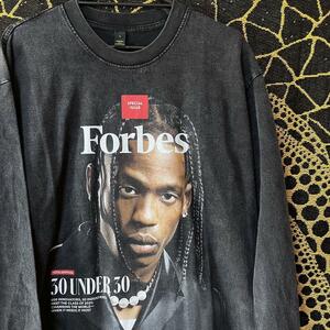 Travis Scottメンズ ロンT 新品 トラビス XL ウォッシュ加工 テンタシオン 2pac snoopdog deathrow westcoast ドクタードレー