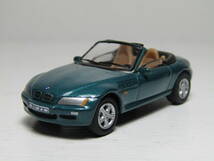 BMW Z3 1/72 Roadster ロードスター グリーンメタ 稀少カラ― 1996~2002 007 ボンドカー ジオラマズィー・スリー、ツェット・ドライ_画像1