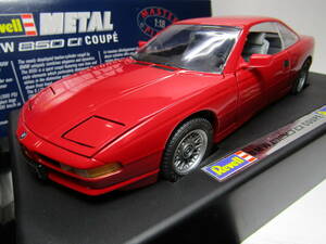 BMW 850 COUPE 1/18 coupe 850ci V12 csi first generation RED 8 series Germany famous car Revell Revell made 1991 year made new goods obi enclosure not yet exhibition goods 