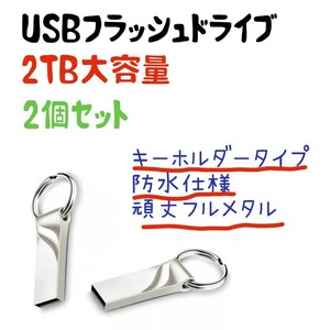 USB フラッシュドライブ2TB ×2個！送料無料 新品未使用 