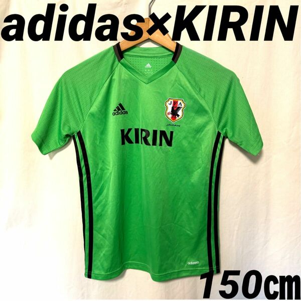 adidas KIRIN 日本代表　サッカー　 Tシャツ　緑　キリン　アディダス