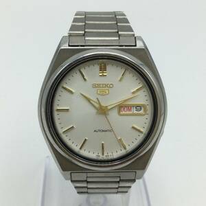 J29◎【AT/稼働】SEIKO セイコー 5 AUTOMATIC メンズ腕時計 7S26-8760 自動巻 デイデイト 純正ベルト 現状品 ◎