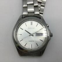 R11★【稼働品】※ベルト破損あり SEIKO セイコー KINETIC キネティック 5M63-0B00 デイデイト メンズ腕時計 純正ベルト 現状品 ★_画像4