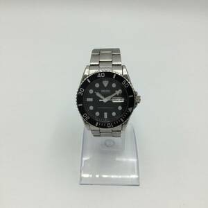 F43 ★【AT/不動品】SEIKO セイコー デイデイト 自動巻き 7S26-0040 黒文字盤 デイデイト ラウンド メンズ腕時計 ジャンク 現状品★