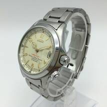 F56★【AT/稼働】SEIKO セイコー Alpinist アルピニスト 4S15-6000 メンズ腕時計 自動巻 デイト 25石 純正ベルト 現状品 ★_画像3