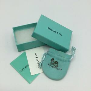 U16★ TIFFANY&Co. ティファニー ピアス オープンハート SV925 約1.91g アクセサリー 箱/保存袋付き ★