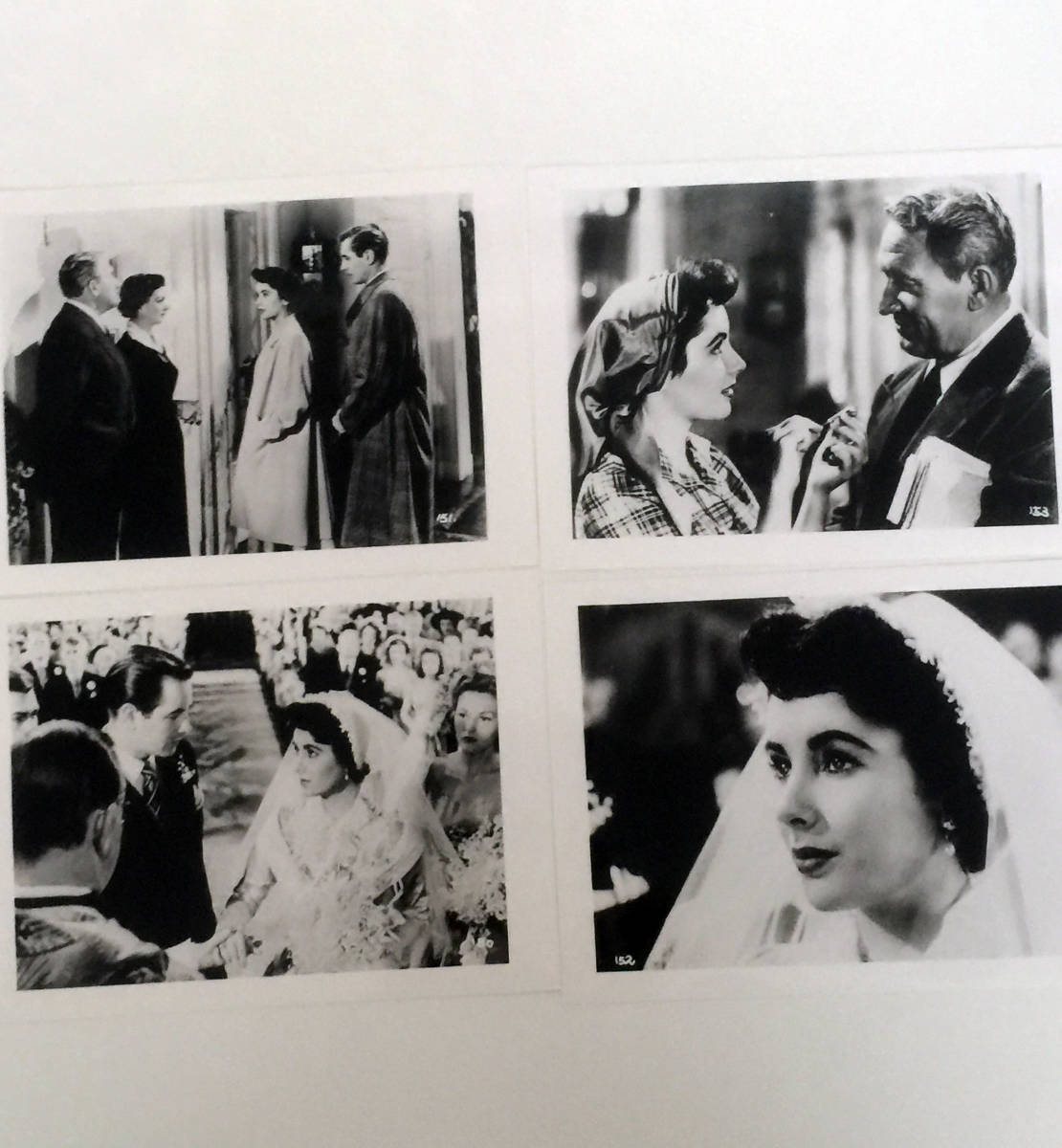 Décision immédiate, les 4 feuilles, pas à vendre, photos de théâtre, film, Le père de la mariée, Elizabeth Taylor, Spencer Tracy, film, vidéo, Produits liés au cinéma, autres