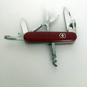 即決 未使用純正品 VICTORINOX 多機能ナイフ スイス レッド 赤 RED ビクトリノックス 防災グッズ 栓抜き スイス製 キャンプ用具 ハサミ 