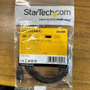 スターテック ZU201LT USB-C - USB mini-B ケーブル 