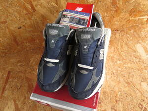 26cm USA製 MR993NV ニューバランス New Balance US8 レザー アメリカ製 990 991 993 スエード 1300 復刻モデル NAVY ネイビー