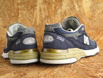 26cm USA製 MR993NV ニューバランス New Balance US8 レザー アメリカ製 990 991 993 スエード 1300 復刻モデル NAVY ネイビー_画像7