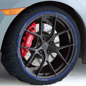 CCD-SPT621 Sparco スパルコ スノーソックス 布製タイヤチェーン ハイパフォーマンス ブラックモデル Lサイズ 適合表あり