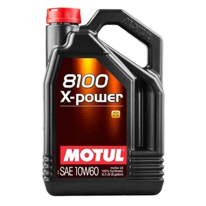 MOTUL (モチュール) 8100 X-power (8100 エクスパワー) 100％化学合成エンジンオイル 10W60 5L 高性能・高回転型エンジン 品番106144