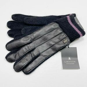  new goods Lanvin gloves black Anne gola. sheep leather N