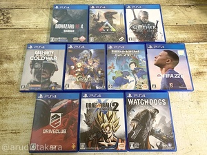 中古☆プレイステーション4 PS4 ソフト バイオハザードRE:4 アーク：サバイバル エボルブド 他 計10本セット