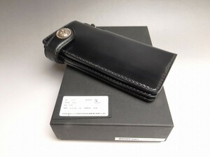 ISAMUKATAYAMA BACKLASH The Line　バックラッシュ　長財布　ホーウィン　シェルコードバン　ブラック　定価１３万円＋tax